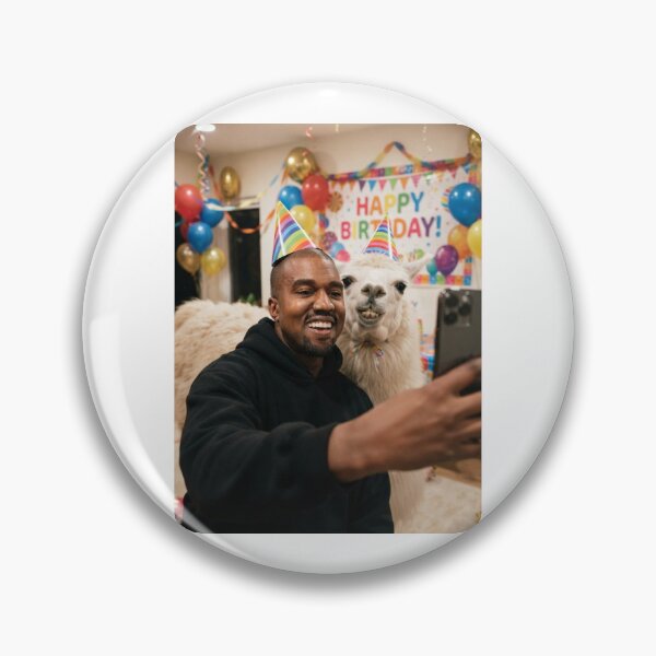 Item preview, Kanye west selfie llama llamas birthday cake memes happy Funny prank meme gift weird  designed and sold by CheeseBlueprint.