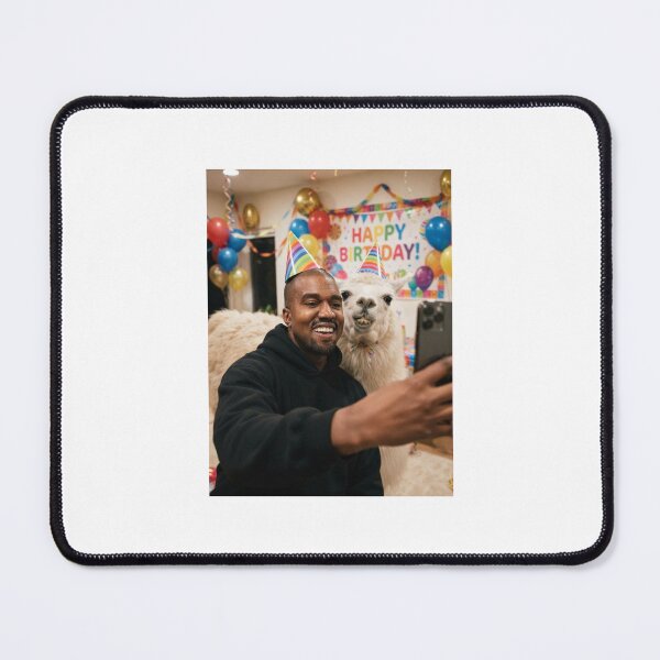 Item preview, Kanye west selfie llama llamas birthday cake memes happy Funny prank meme gift weird  designed and sold by CheeseBlueprint.