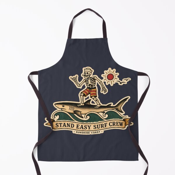 Item preview, Stand Easy Surf Crew Tshirt - Sailor Jerry Flash Shark Rider designed and sold by Bombergirls.