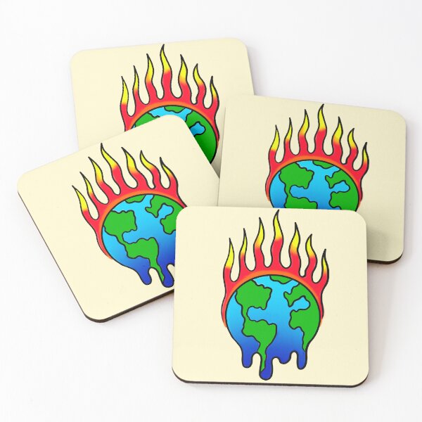 Item preview, World on fire Melting Earth designed and sold by MARCOSURREAL.