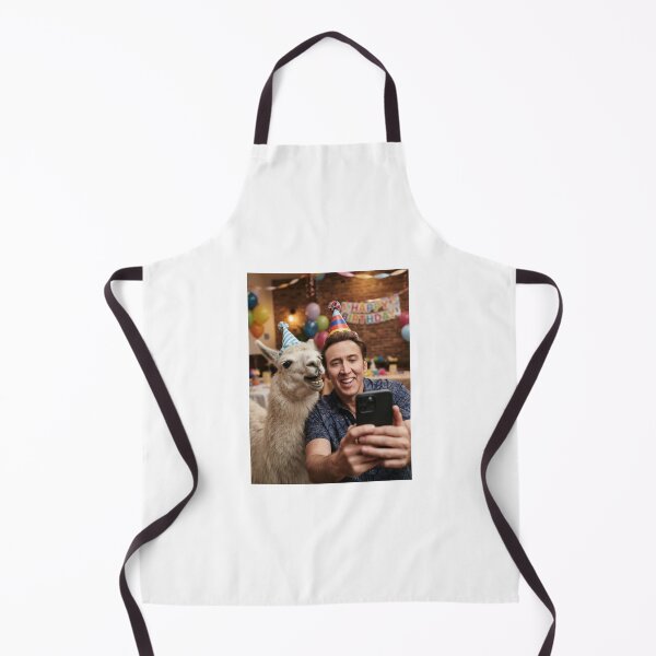 Item preview, Nicolas cage selfie llama llamas birthday cake memes happy Funny prank meme gift weird  designed and sold by CheeseBlueprint.
