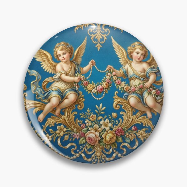 Item preview, Heavenly angels with flower garland designed and sold by Sigtrix.