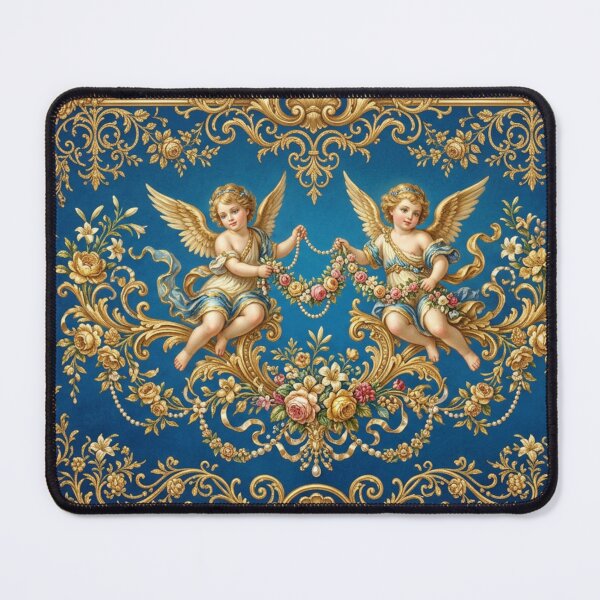 Item preview, Heavenly angels with flower garland designed and sold by Sigtrix.