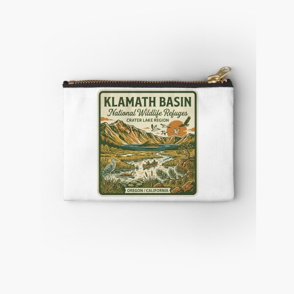 Item preview, Klamath Basin National Wildlife Refuges Oregon California Vintage Lake Badge designed and sold by LittleArij.