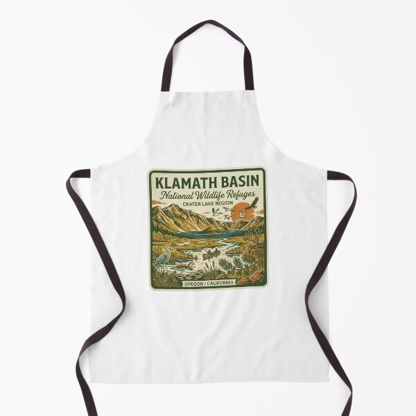 Item preview, Klamath Basin National Wildlife Refuges Oregon California Vintage Lake Badge designed and sold by LittleArij.