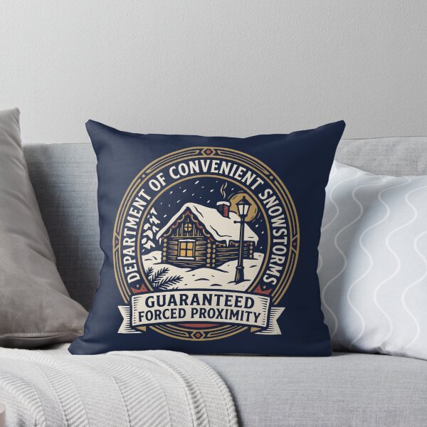 Item preview, Cabin Fever Cozy Winter - Snow Day Lover Cabin Badge designed and sold by SplashTastic.