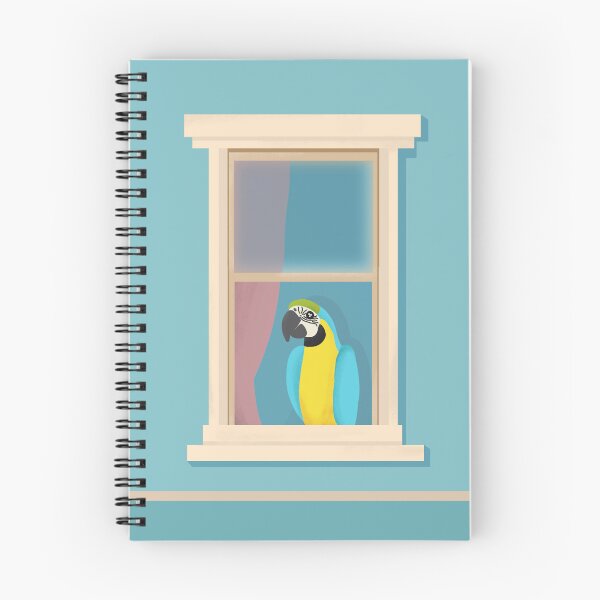 Item preview, Blue Yellow Macaw by the Window designed and sold by FandomizedRose.