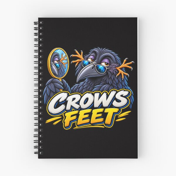 Item preview, Crow’s Feet Funny Visual Pun designed and sold by BluntLines.
