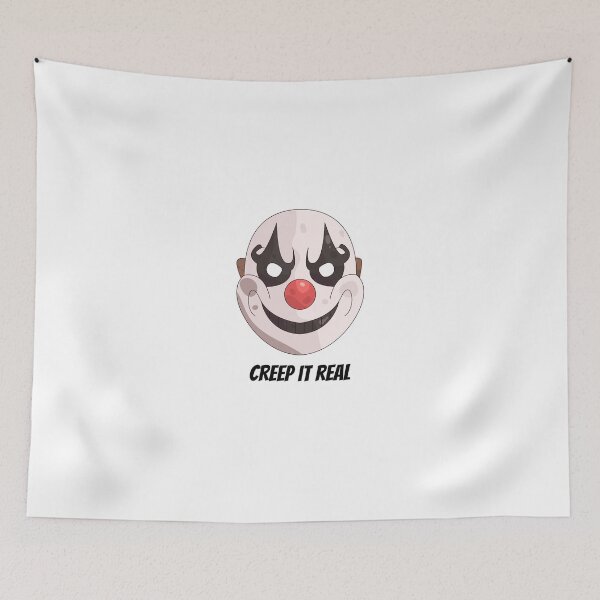 Item preview, Creep It Real Creepy Clown Mask Halloween Graphic designed and sold by RickTShop.