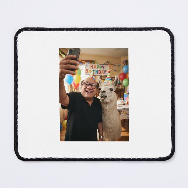 Item preview, Danny devito selfie llama llamas birthday cake memes happy Funny prank meme gift weird  designed and sold by CheeseBlueprint.