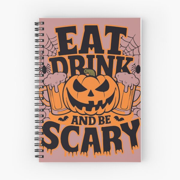 Item preview, Eat Drink and Be Scary – Funny Halloween Pumpkin Spooky Design designed and sold by RajDeals.