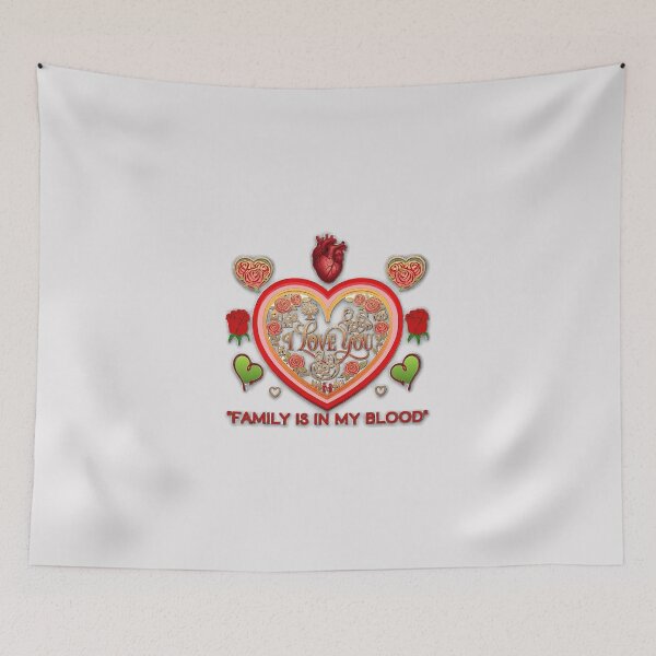 Item preview, Copy of Family Is In My Blood Anatomical Heart Neon Love Gift designed and sold by zaoroo shop.