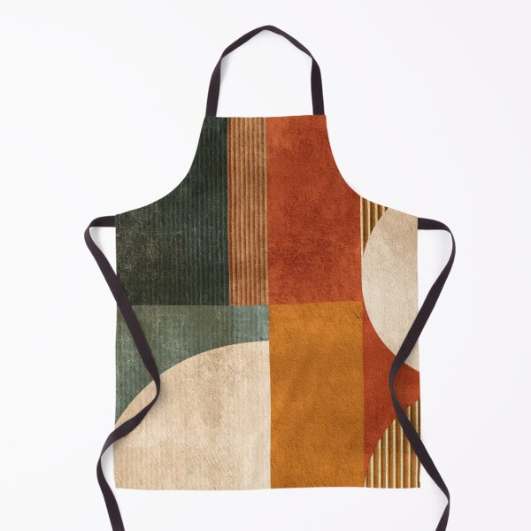 Item preview, Mid-Century Modern Abstract Circle - Two Tone Earthy - Terracotta Geometric Retro Art designed and sold by GrinGalore.
