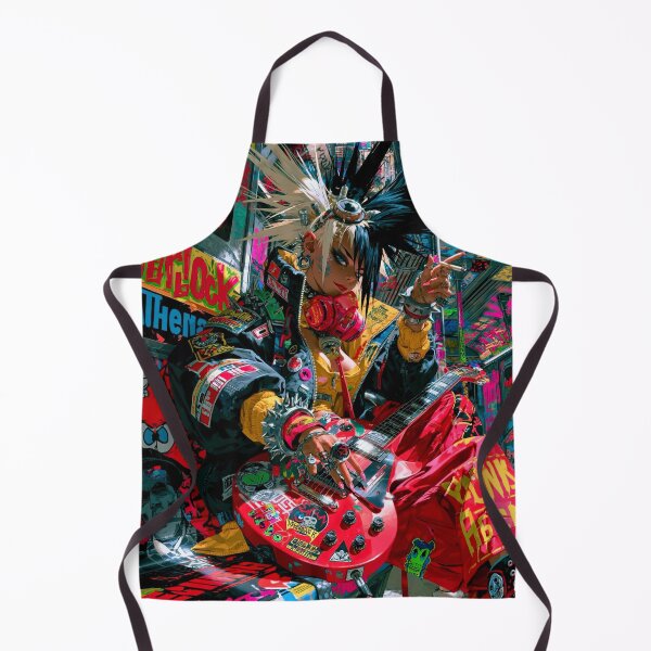 Item preview, Rocker Girl - Cyberpunk Sci Fi Anime art designed and sold by Delerat7.