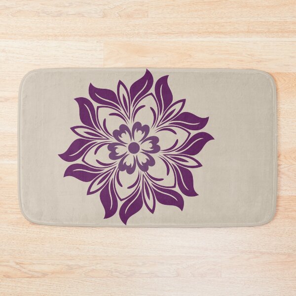 Item preview, Purple Floral Mandala Motif Pattern designed and sold by ​Jyoti Digital Artist.