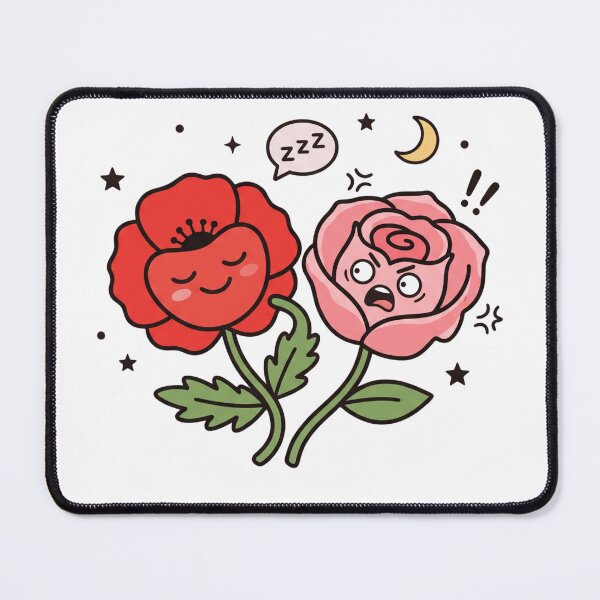 Item preview, Cute Red and Pink Roses Sleeping and Shocked designed and sold by 14U Commerce.