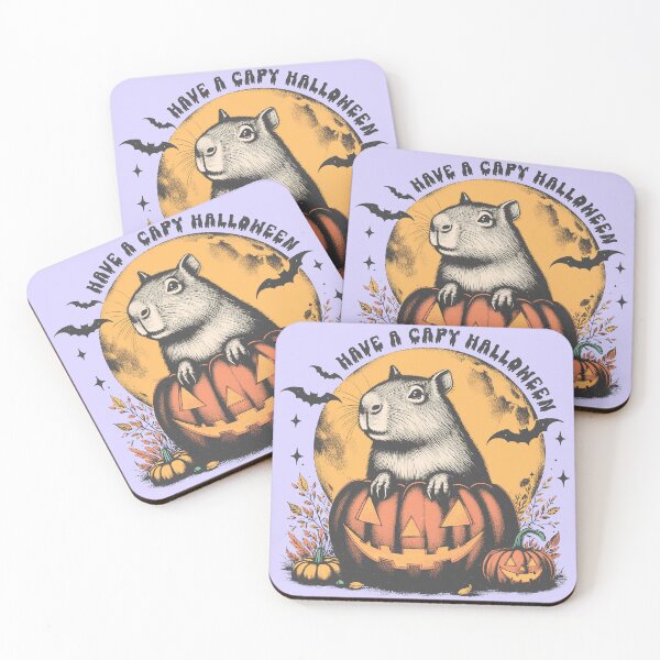 Item preview, Funny Capybara Pumpkin Halloween - Have A Capy Halloween designed and sold by legendaryskins.