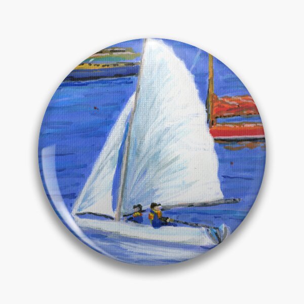 Item preview, Sailing Boats in Porth Diana, Trearddur Bay, Ynys Môn Anglesey in August designed and sold by LymphomaLass.