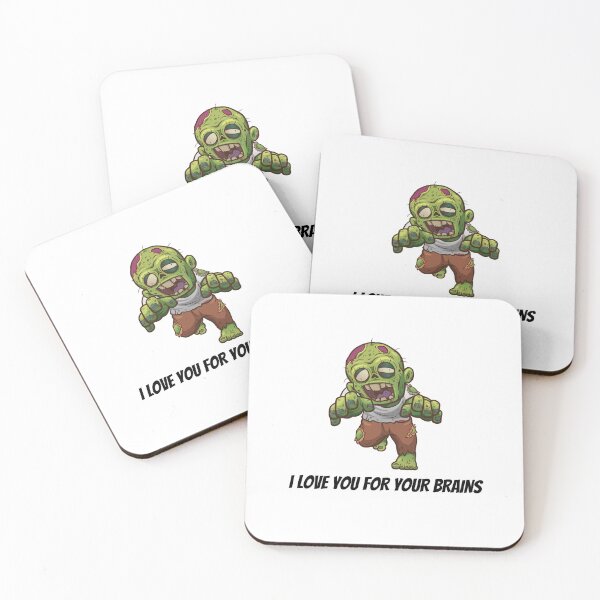 Item preview, I Love You for Your Brains Zombie Halloween Graphic designed and sold by RickTShop.