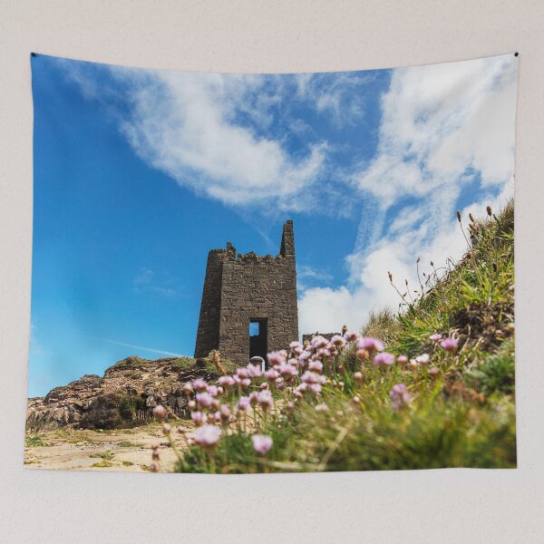 Item preview, Wheal Coates Tin Mine Tower Ruin on the Hillside designed and sold by Paul Thompson Photography.