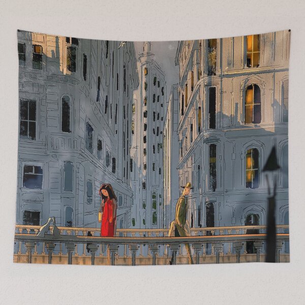 Item preview, The New Yorker - Evening Walk in the City designed and sold by newjoseph.