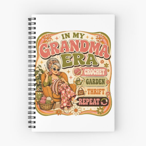 Item preview, In My Grandma Era – Funny Retro Grandma Hobbies Crochet Gardening Thrifting designed and sold by IslandGirlArt.