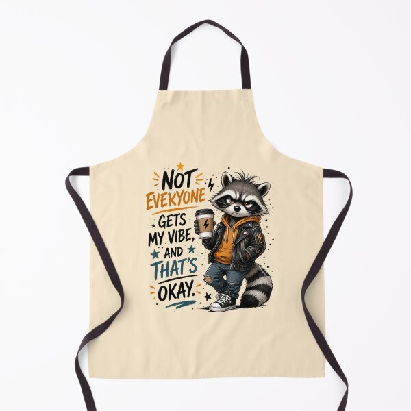 Item preview, Not Everyone Gets My Vibe Raccoon - Funny Sarcastic Quote Art designed and sold by FrescoDesign.