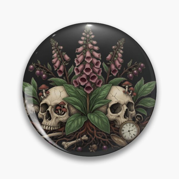 Item preview, Foxglove Dark Botanical Gothic Poison Flower Illustration designed and sold by The Wicked Herbarium.