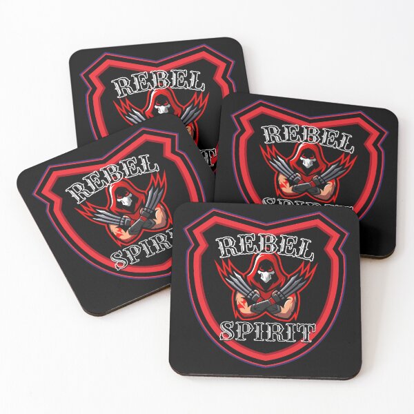 Item preview, Rebel Spirit Dark Assassin Warrior Gothic Mascot Badge designed and sold by Karim-Karem.