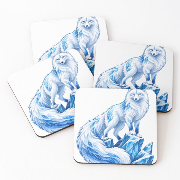 Item preview, Glacier-Crest Arctic Fox Guardian designed and sold by thetechnopath.