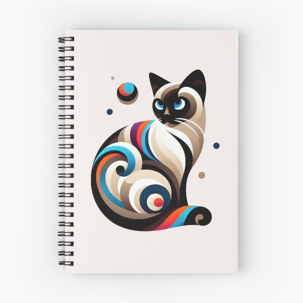 Item preview, Abstract Siamese Cat Art – Colorful Modern Feline Design designed and sold by Lyssarien.