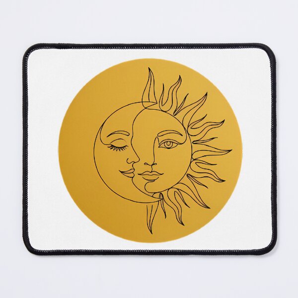 Item preview, Celestial Sun and Moon Line Art Boho Wall Decor designed and sold by GTFullShop.