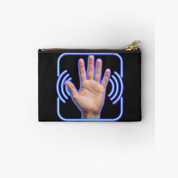 Item preview, Hello Sign Language Open Hand Neon Wave designed and sold by Surviving Monday Club.