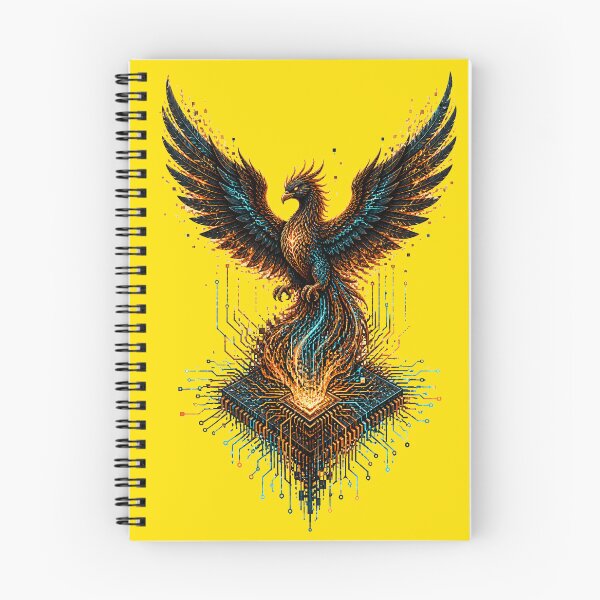 Item preview, Digital Phoenix - Cyberpunk CPU Microchip Circuit Board Bird designed and sold by SVox.