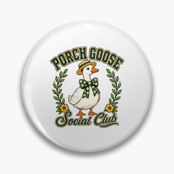 Item preview, Porch Goose Social Club Funny Silly Goose designed and sold by WeirdlyMild.