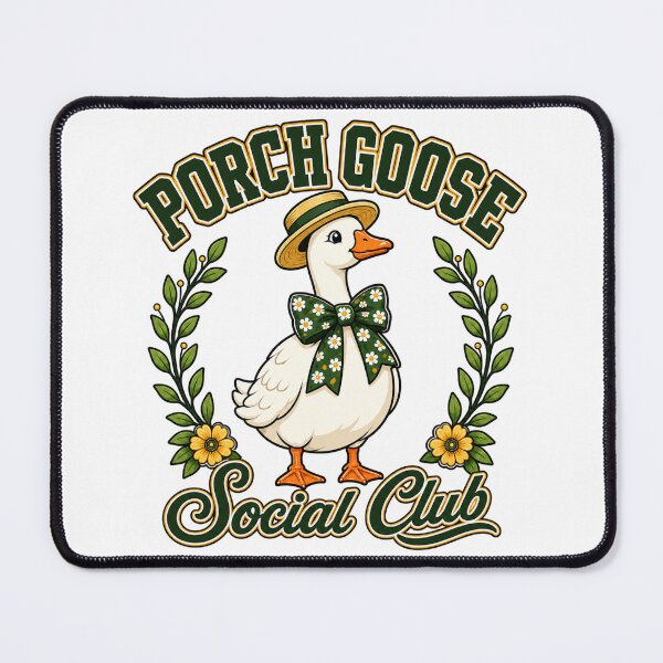 Item preview, Club social de gansos del porche, ganso gracioso y tonto designed and sold by WeirdlyMild.