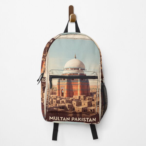 Artikelvorschau, Multan Pakistan Vintage Reisekunst – Shah Rukn-e-Alam Schrein und blaue Kuppeln entworfen und verkauft von Bomax121.