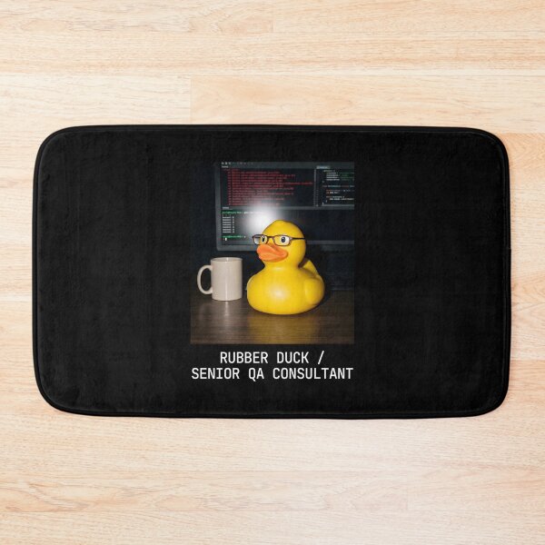 Item preview, Developer IT Humor - Senior QA Rubber Duck Bug Fixer designed and sold by SplashTastic.