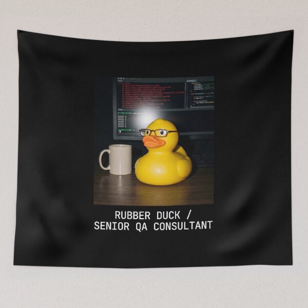Item preview, Developer IT Humor - Senior QA Rubber Duck Bug Fixer designed and sold by SplashTastic.