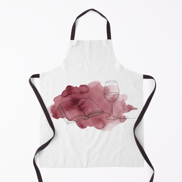 Item preview, Books and Wine Line Art Book Lover Reader Gift designed and sold by GTFullShop.