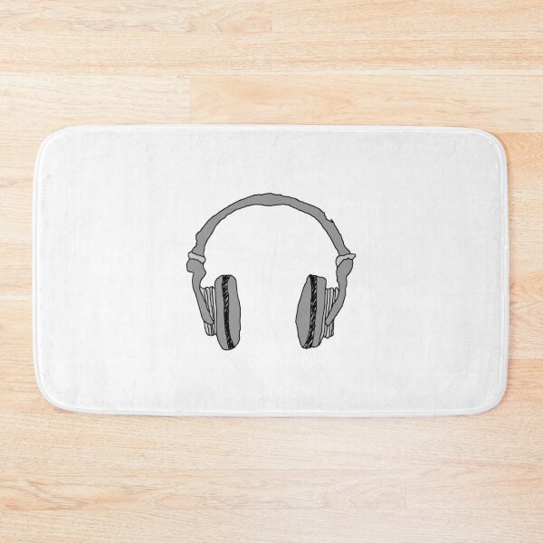 Item preview, Hand Drawn Headphones Illustration - Grey Audio Line Art Doodle designed and sold by somimalikkk.