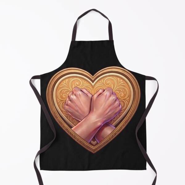 Item preview, Love ASL Crossed Fists with Gold Heart designed and sold by Surviving Monday Club.
