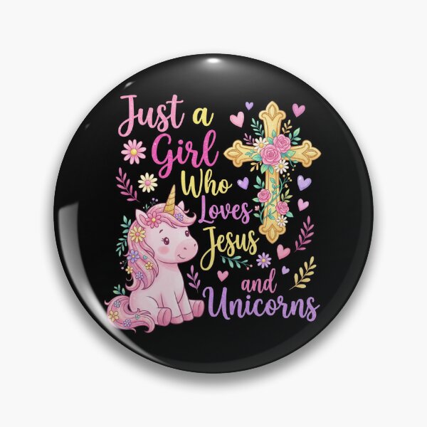 Item preview, Just a Girl Who Loves Jesus and Unicorns  designed and sold by Parallel Label .