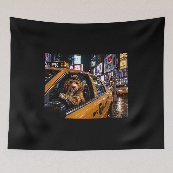 Item preview, Cockapoo Cab Driver in Times Square designed and sold by Paul Thompson Photography.