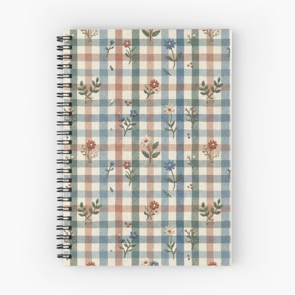 Item preview, Hand Stitched Wildflower Gingham Pattern designed and sold by Artswords.