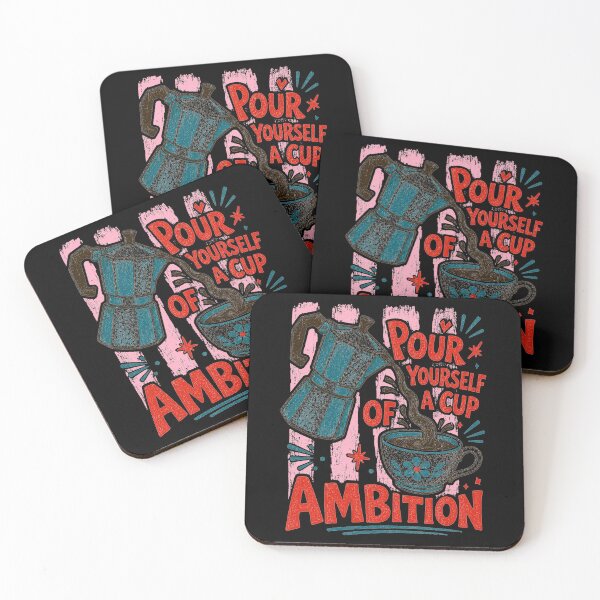 Item preview, Pour Yourself a Cup of Ambition – Retro Coffee Lover designed and sold by WILLIAMS-BR.