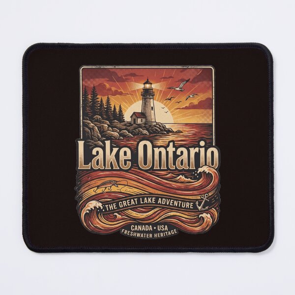 Item preview, Vintage Lake Ontario Lighthouse & Waves Adventure designed and sold by ShopFanCreation.