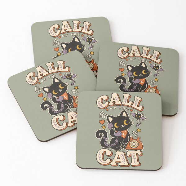 Item preview, Call of the Cat Retro Black Cat Telephone designed and sold by  MAD's Recreation Studio.