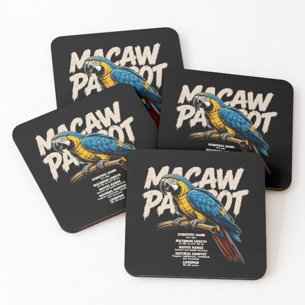 Item preview, Vibrant macaw parrot illustration for nature lovers designed and sold by rafaeltto.