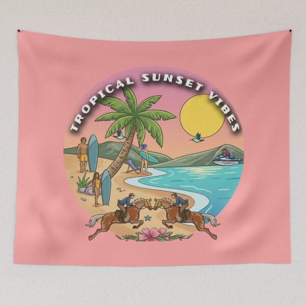 Item preview, Tropical Sunset Vibes designed and sold by zaoroo shop.